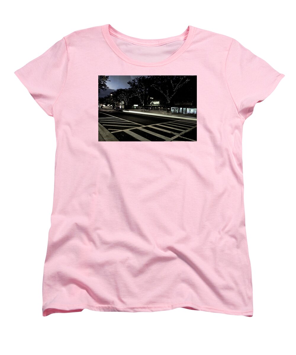 Summer Light Trail In An Antioch Evening - Women's T-Shirt (Standard Fit)