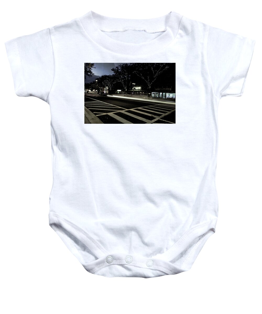 Summer Light Trail In An Antioch Evening - Baby Onesie