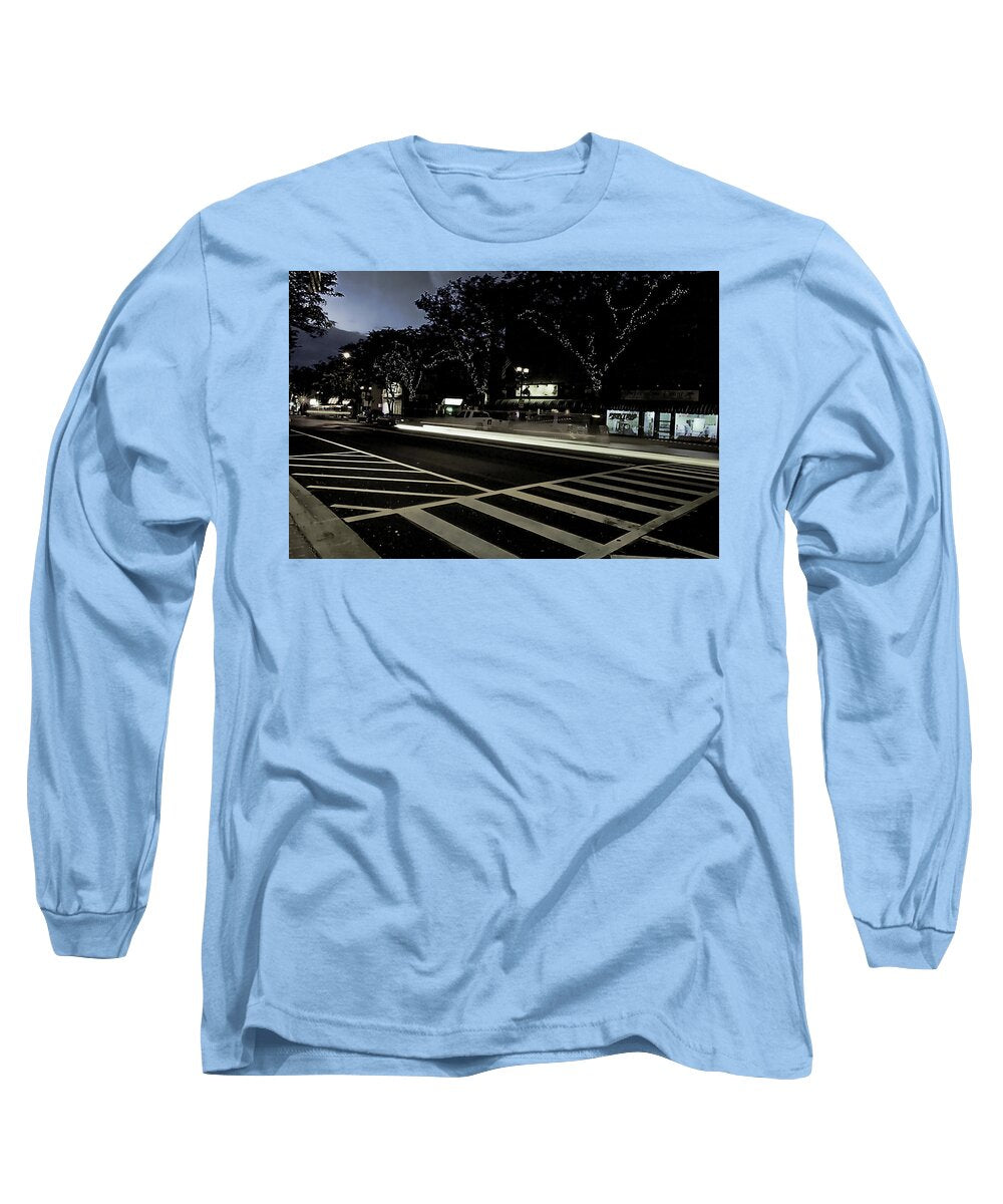 Summer Light Trail In An Antioch Evening - Long Sleeve T-Shirt