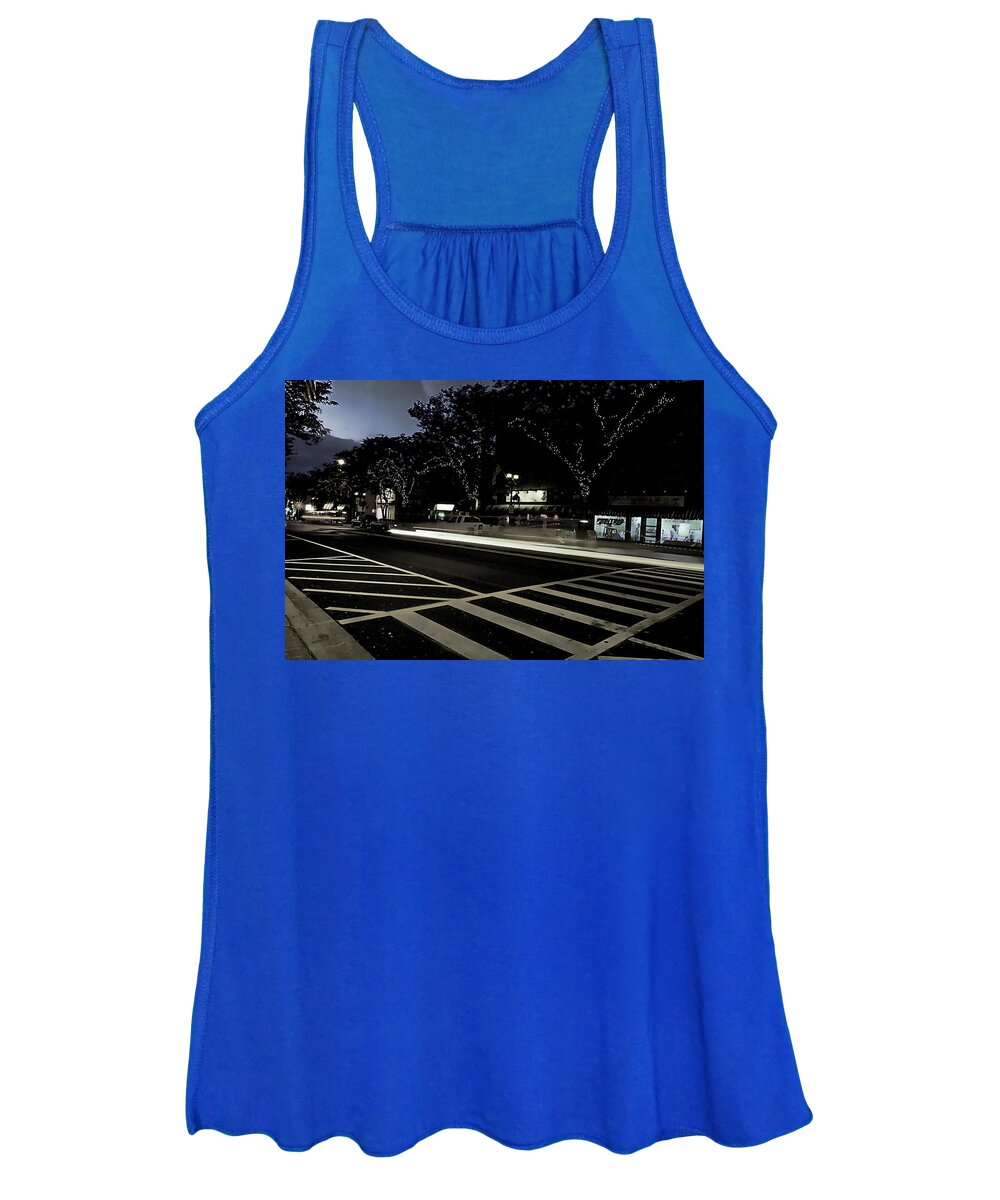 Summer Light Trail In An Antioch Evening - Women's Tank Top