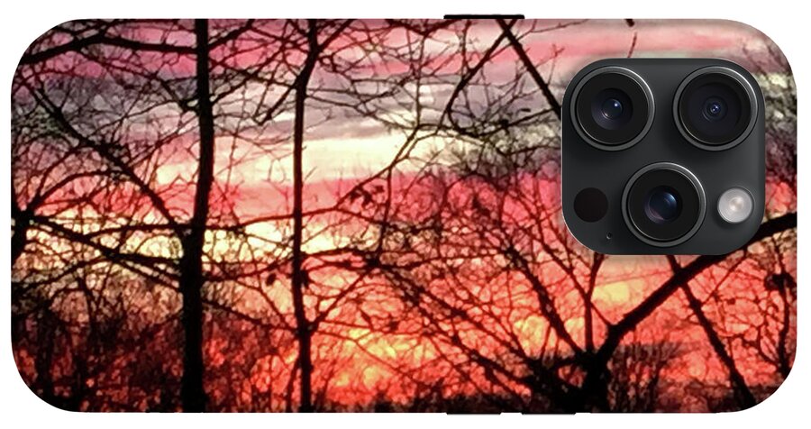 Sunset Through The Trees 2 - Phone Case