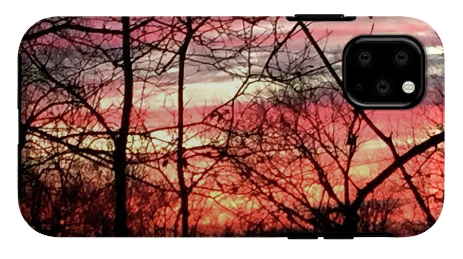 Sunset Through The Trees 2 - Phone Case