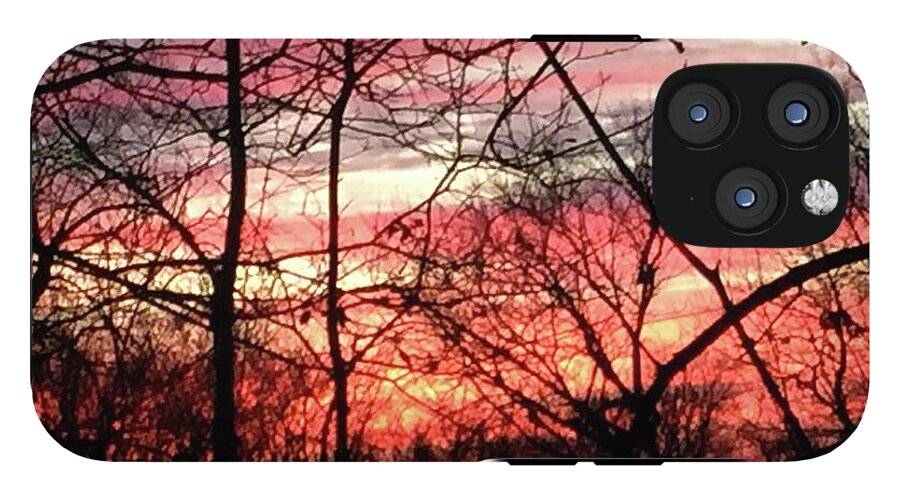 Sunset Through The Trees 2 - Phone Case