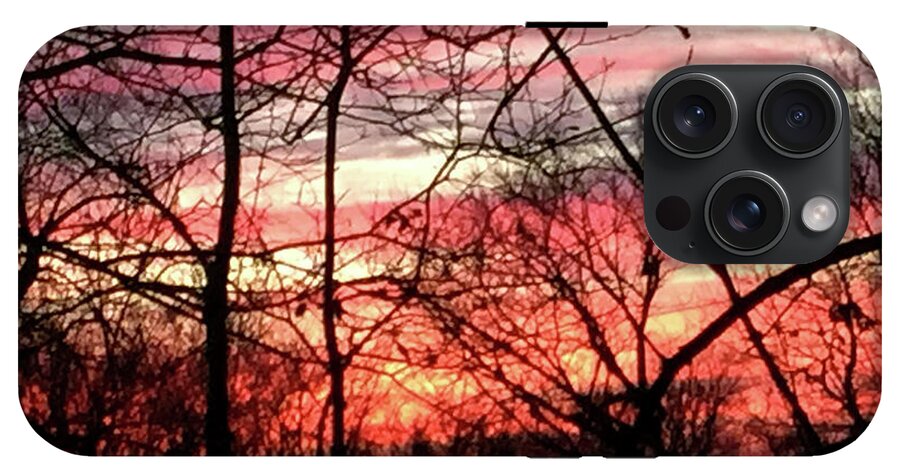 Sunset Through The Trees 2 - Phone Case