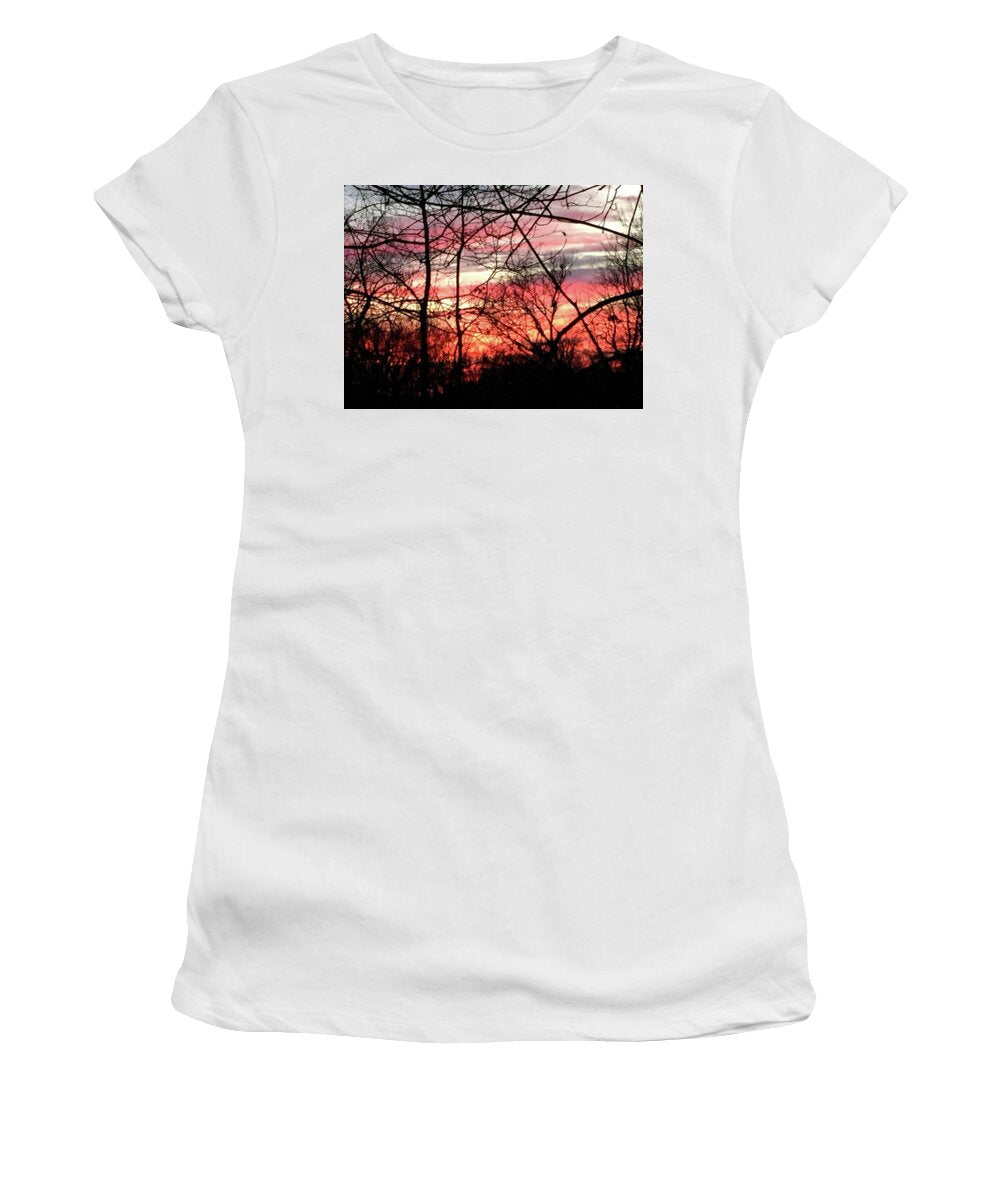 Sunset Through The Trees 2 - Women's T-Shirt