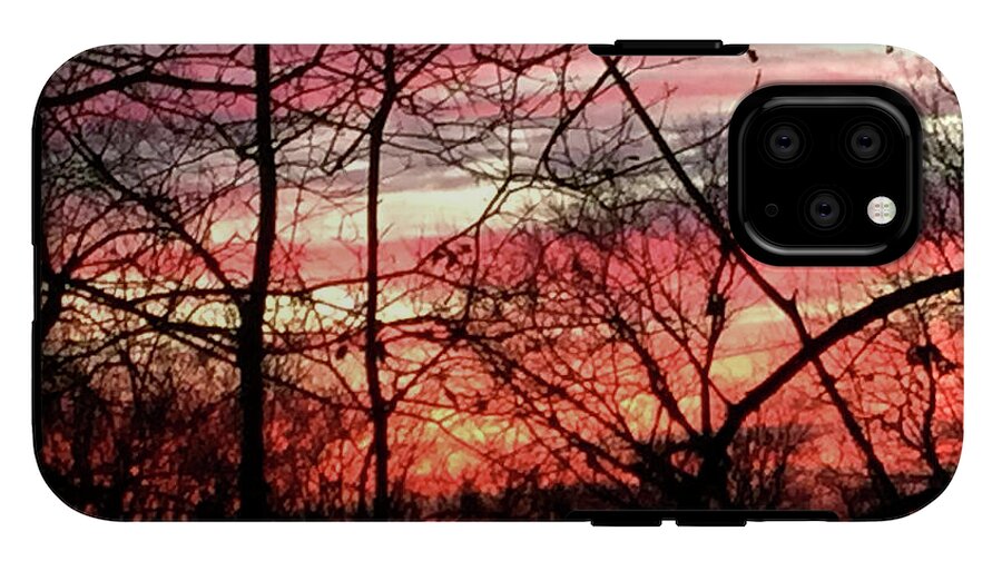 Sunset Through The Trees 2 - Phone Case