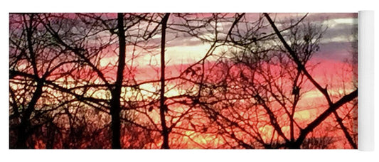 Sunset Through The Trees 2 - Yoga Mat