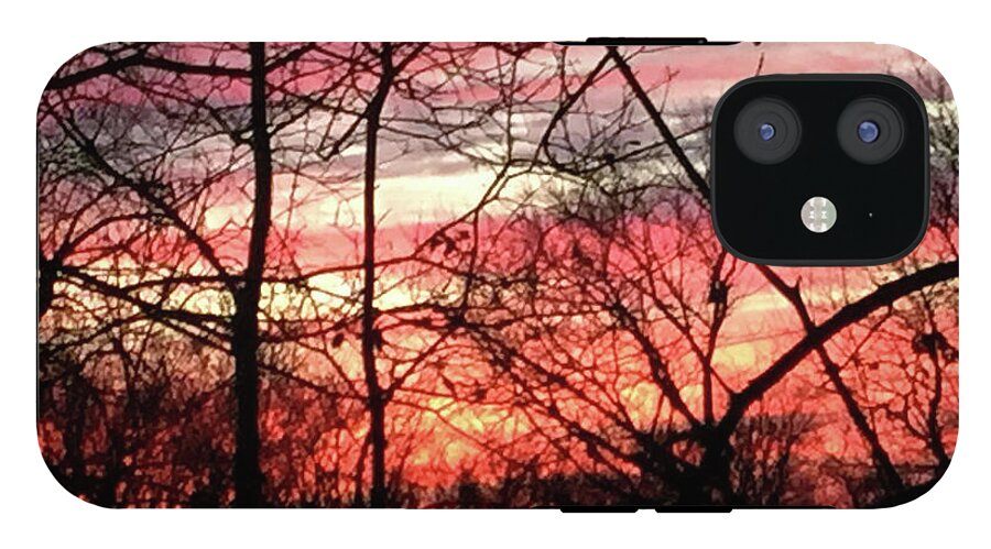 Sunset Through The Trees 2 - Phone Case