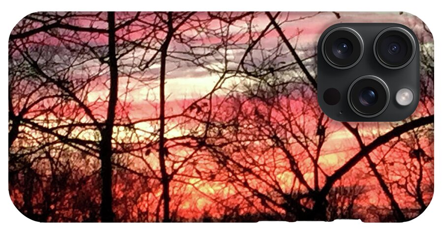 Sunset Through The Trees 2 - Phone Case