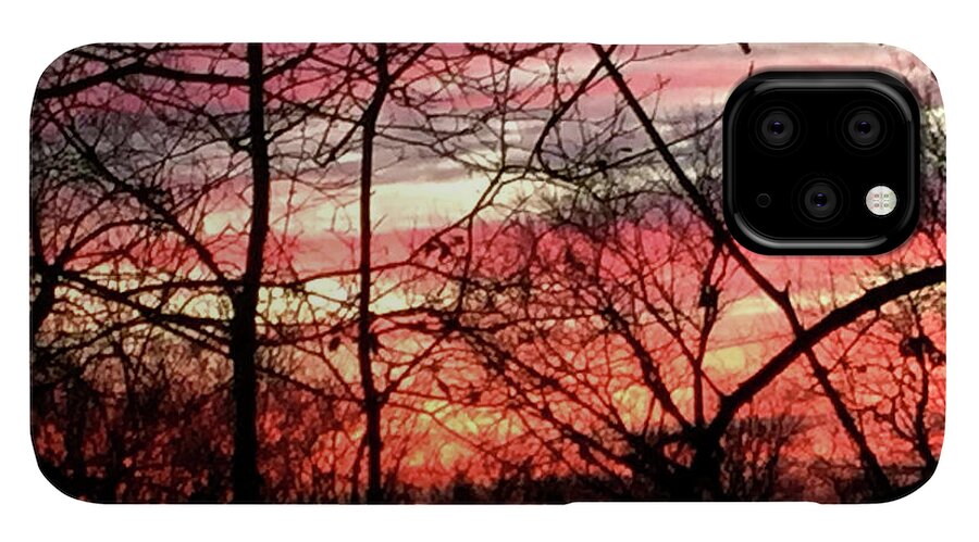 Sunset Through The Trees 2 - Phone Case