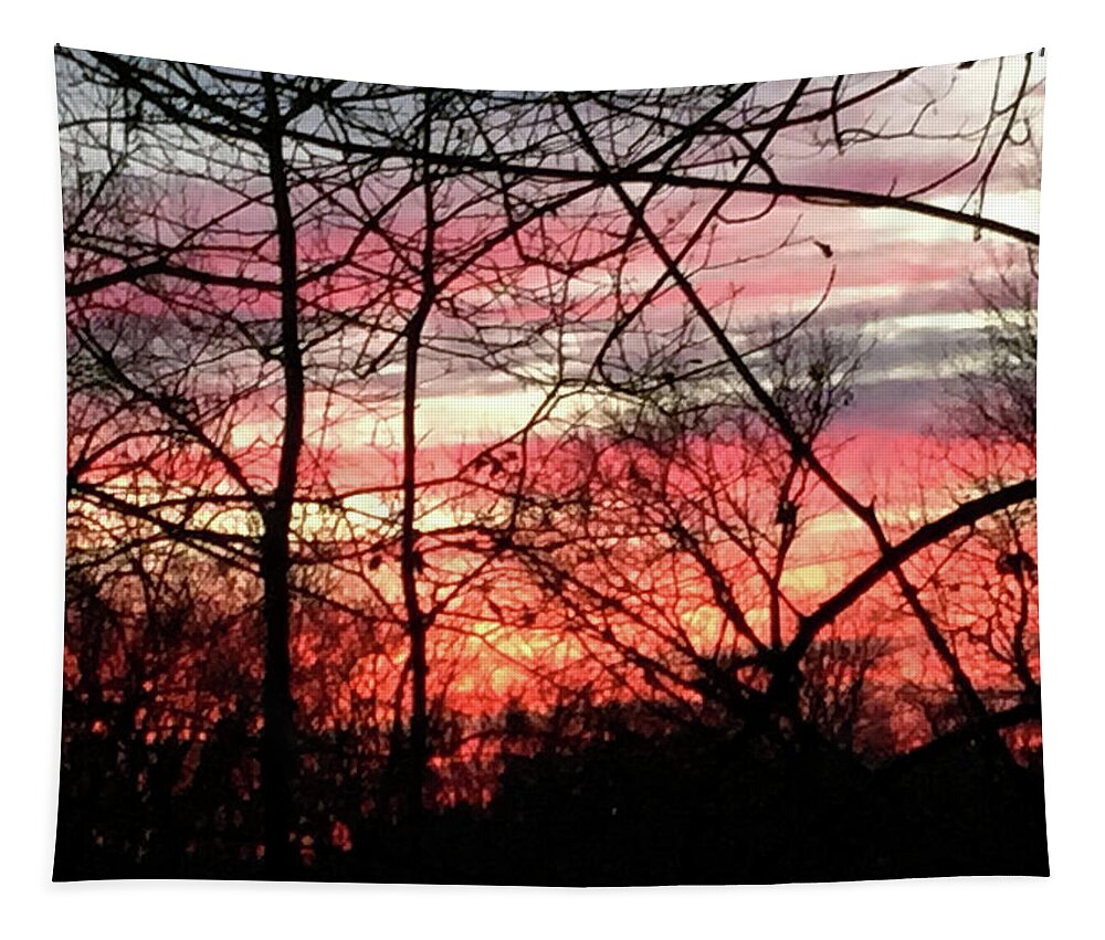 Sunset Through The Trees 2 - Tapestry