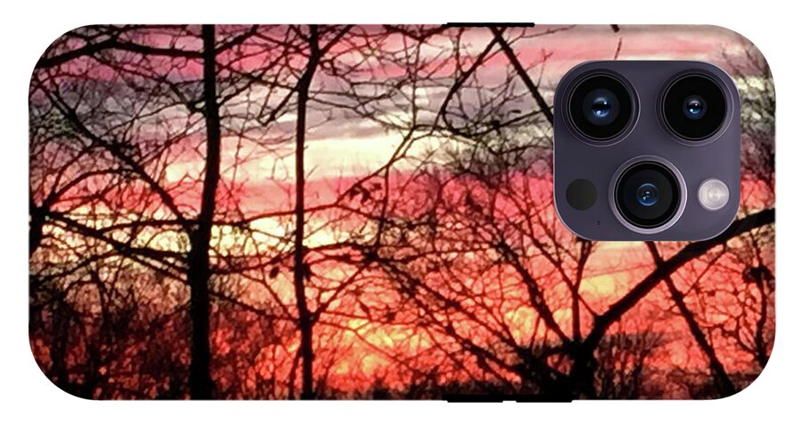 Sunset Through The Trees 2 - Phone Case