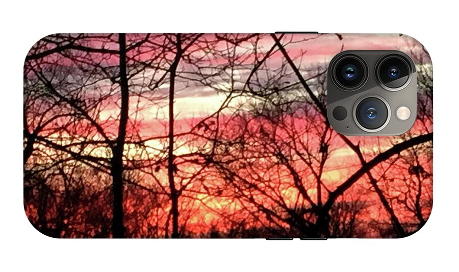 Sunset Through The Trees 2 - Phone Case