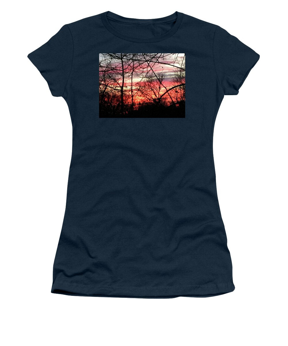 Sunset Through The Trees 2 - Women's T-Shirt