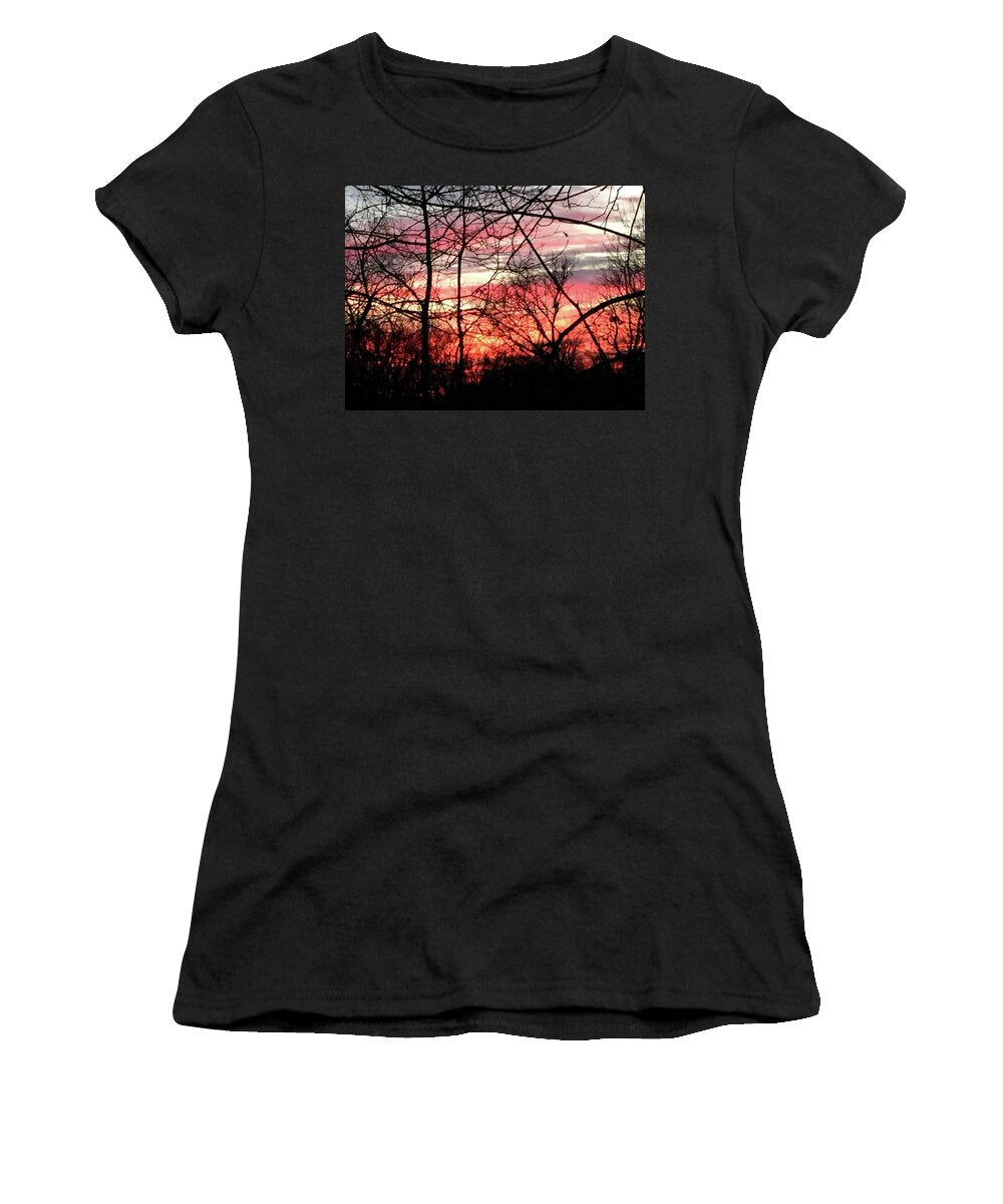 Sunset Through The Trees 2 - Women's T-Shirt