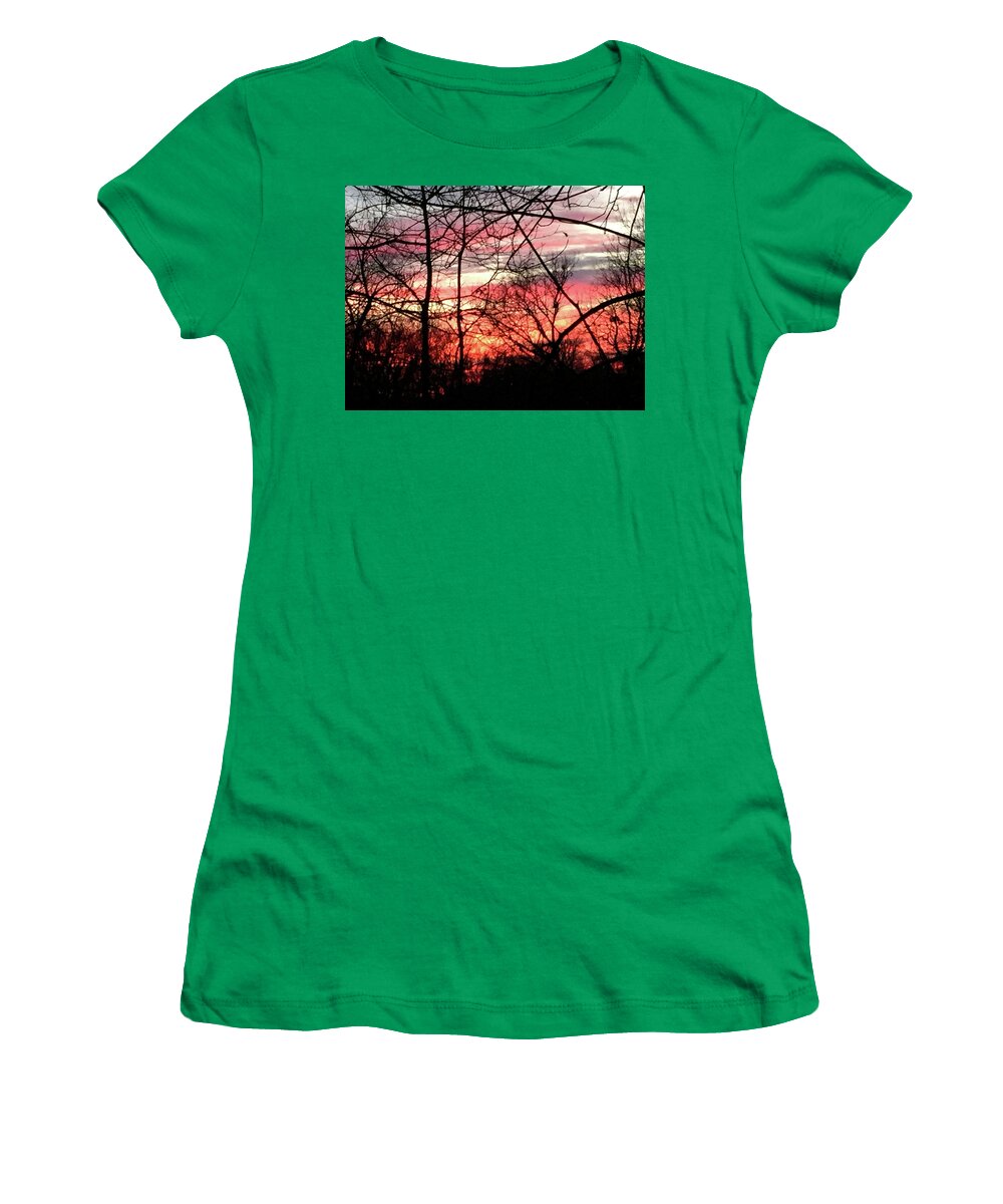 Sunset Through The Trees 2 - Women's T-Shirt