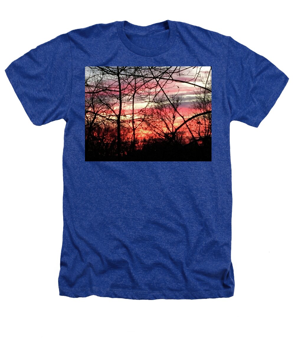 Sunset Through The Trees 2 - Heathers T-Shirt