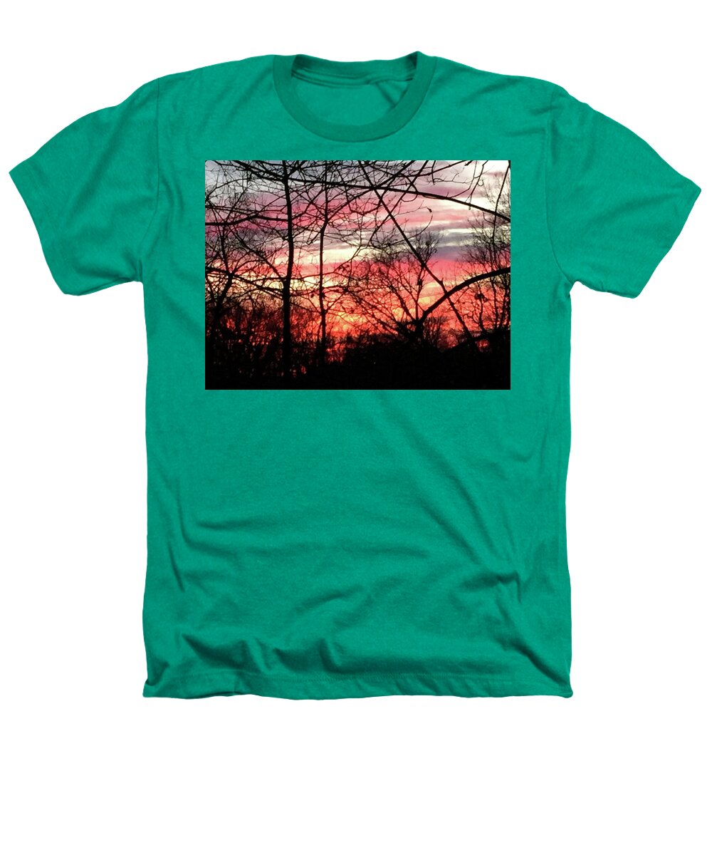 Sunset Through The Trees 2 - Heathers T-Shirt