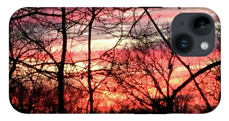 Sunset Through The Trees 2 - Phone Case