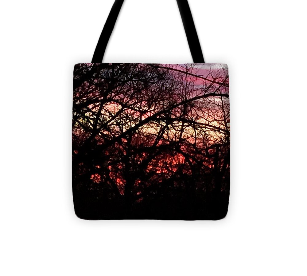 Sunset Through The Trees - Tote Bag