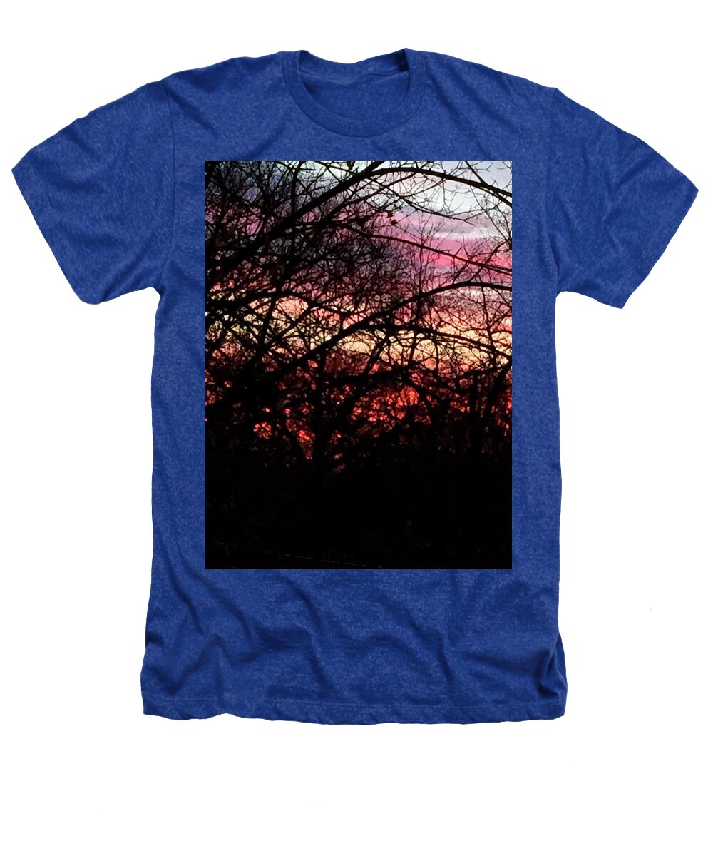 Sunset Through The Trees - Heathers T-Shirt