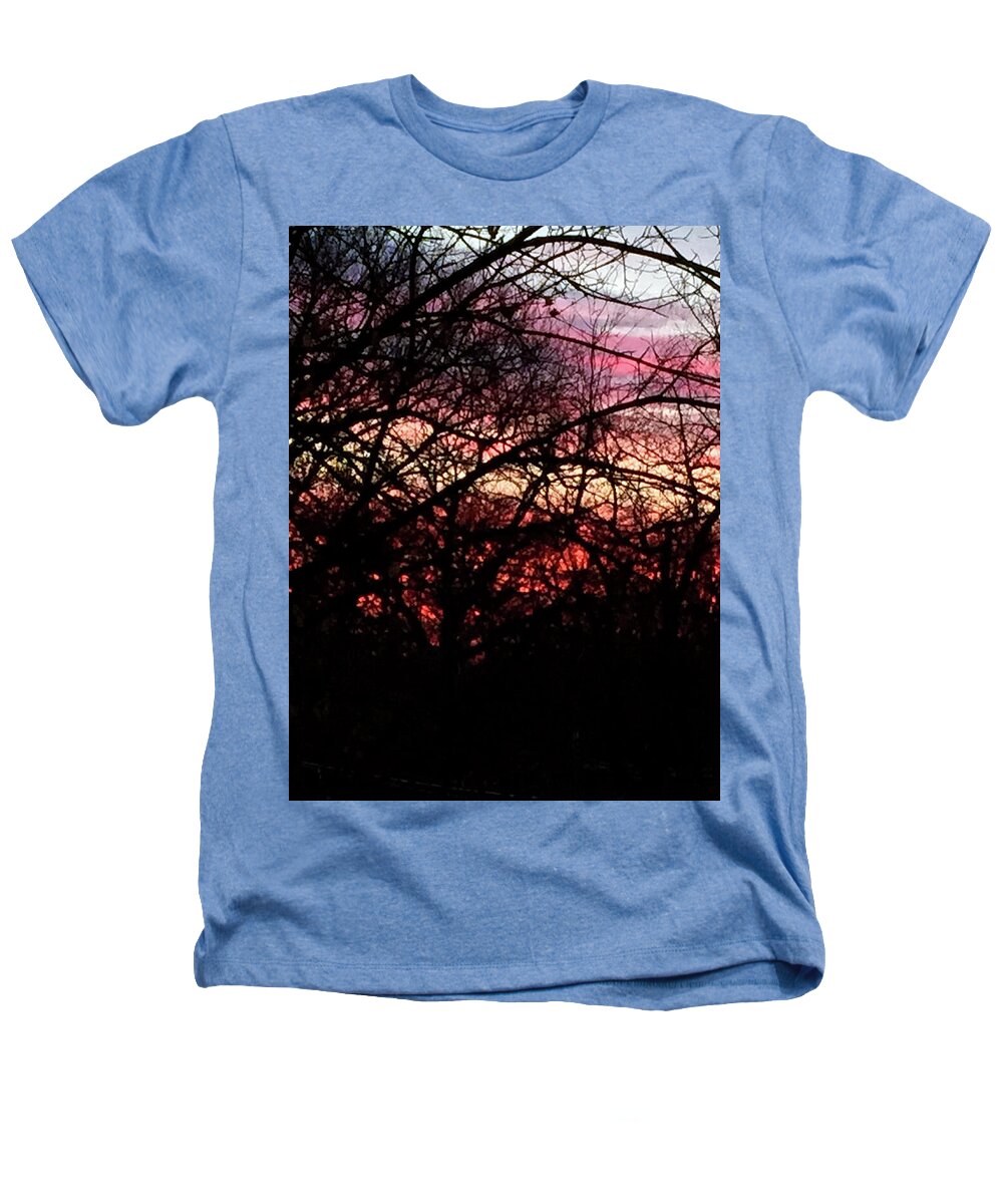 Sunset Through The Trees - Heathers T-Shirt