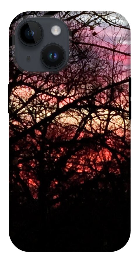 Sunset Through The Trees - Phone Case