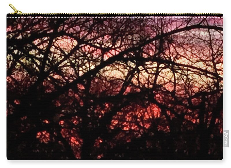 Sunset Through The Trees - Zip Pouch