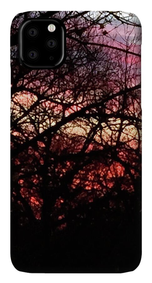 Sunset Through The Trees - Phone Case