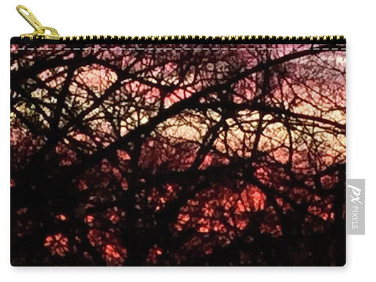 Sunset Through The Trees - Zip Pouch