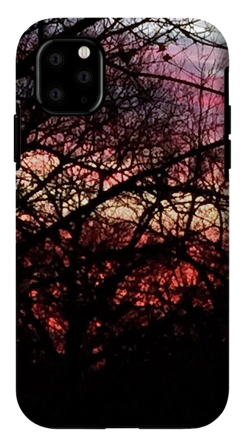 Sunset Through The Trees - Phone Case