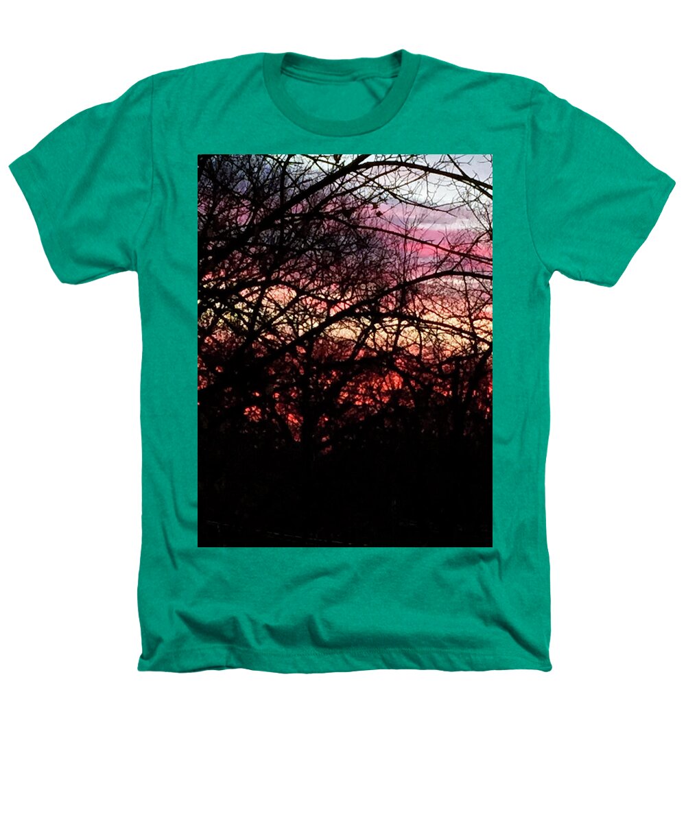 Sunset Through The Trees - Heathers T-Shirt