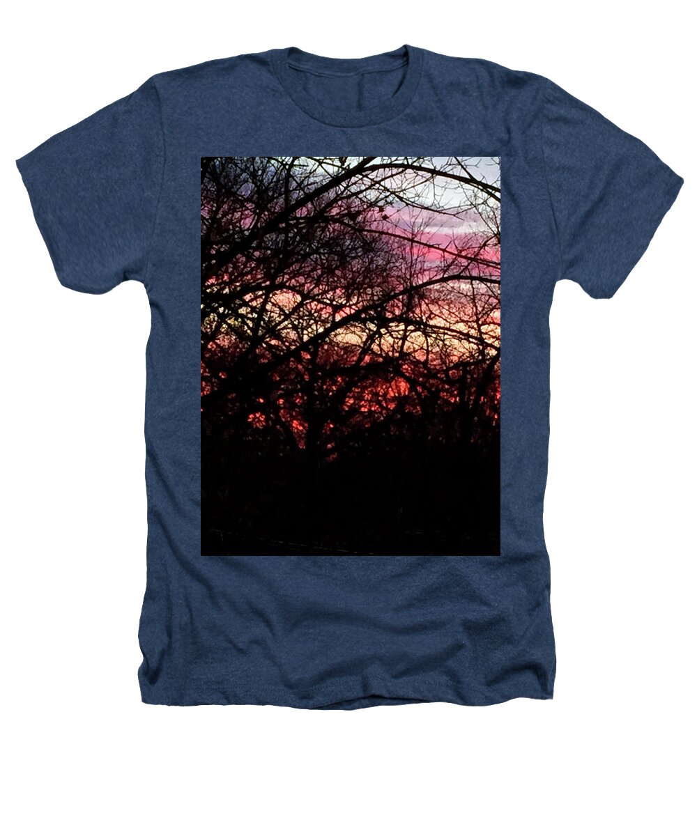 Sunset Through The Trees - Heathers T-Shirt