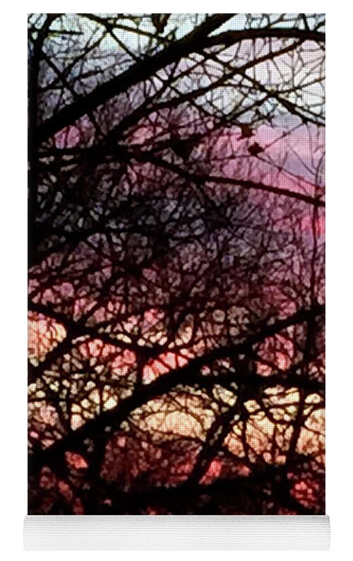 Sunset Through The Trees - Yoga Mat