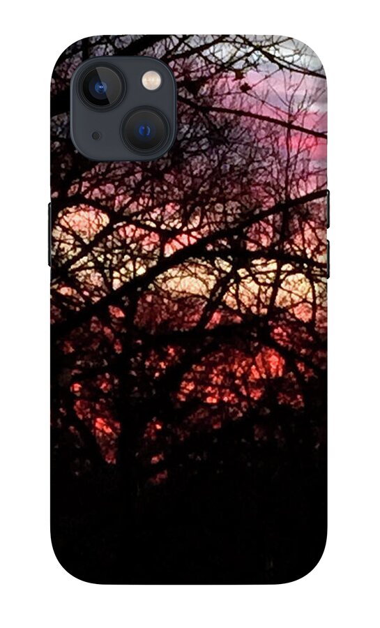 Sunset Through The Trees - Phone Case