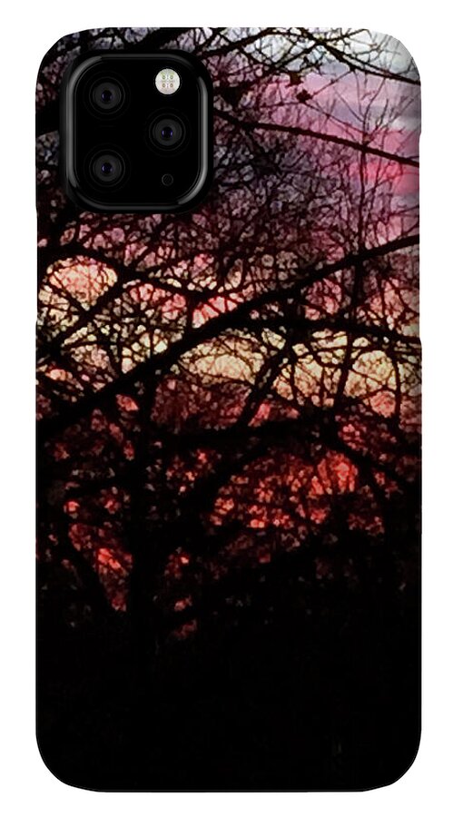 Sunset Through The Trees - Phone Case