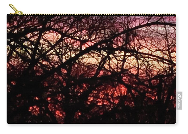 Sunset Through The Trees - Zip Pouch