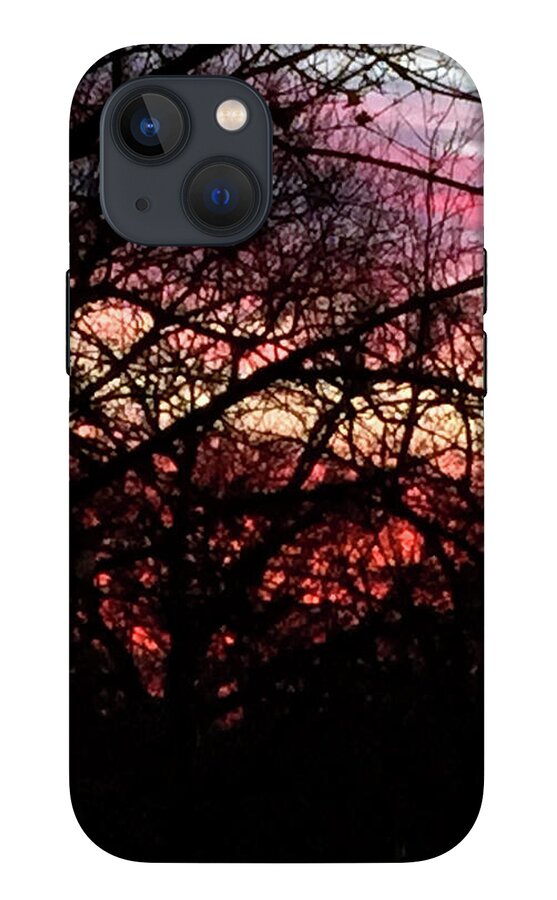 Sunset Through The Trees - Phone Case