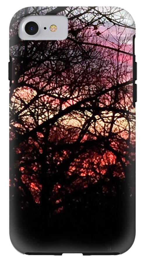 Sunset Through The Trees - Phone Case