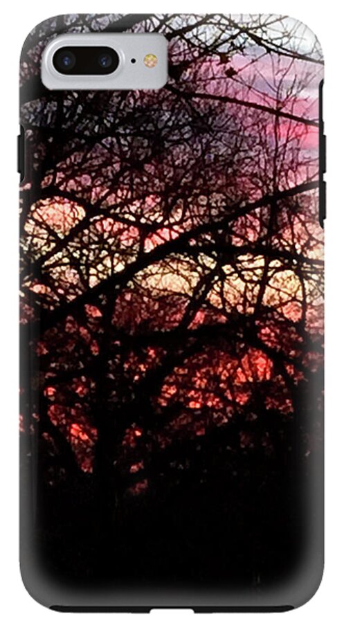 Sunset Through The Trees - Phone Case