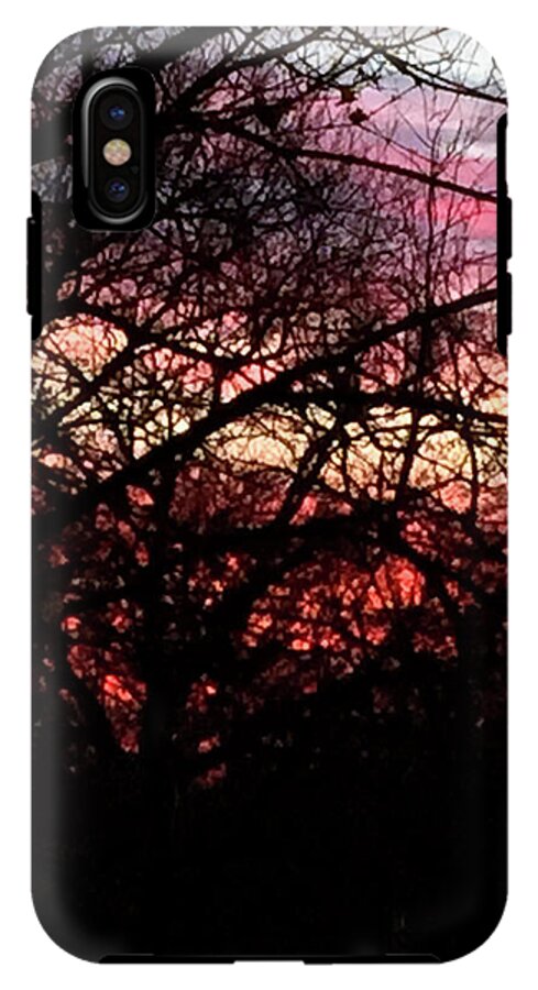 Sunset Through The Trees - Phone Case