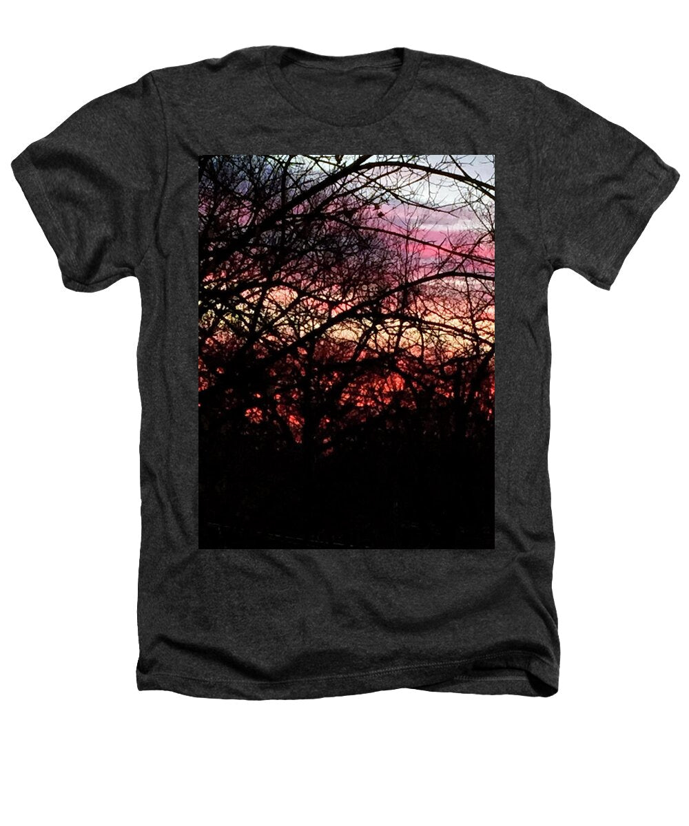 Sunset Through The Trees - Heathers T-Shirt