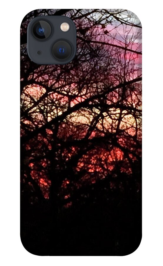 Sunset Through The Trees - Phone Case