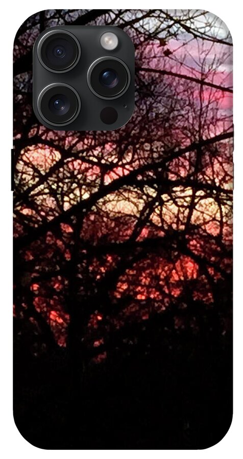 Sunset Through The Trees - Phone Case