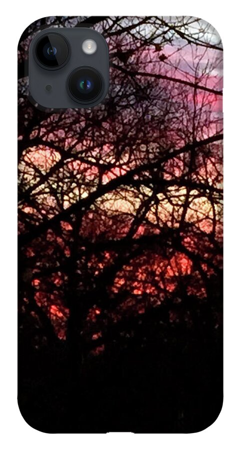 Sunset Through The Trees - Phone Case