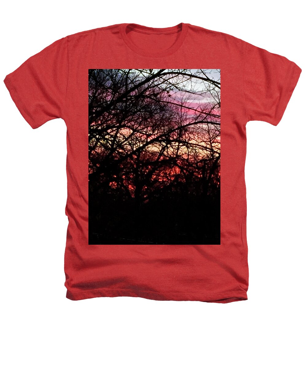 Sunset Through The Trees - Heathers T-Shirt