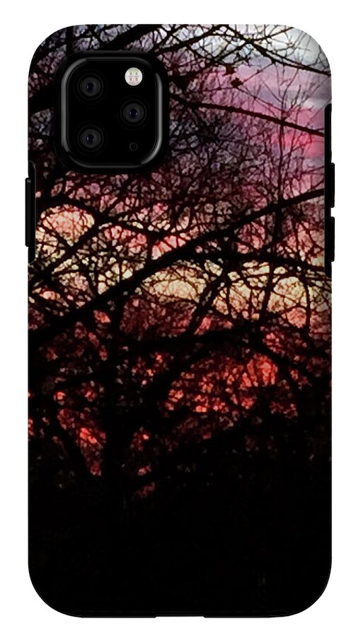 Sunset Through The Trees - Phone Case