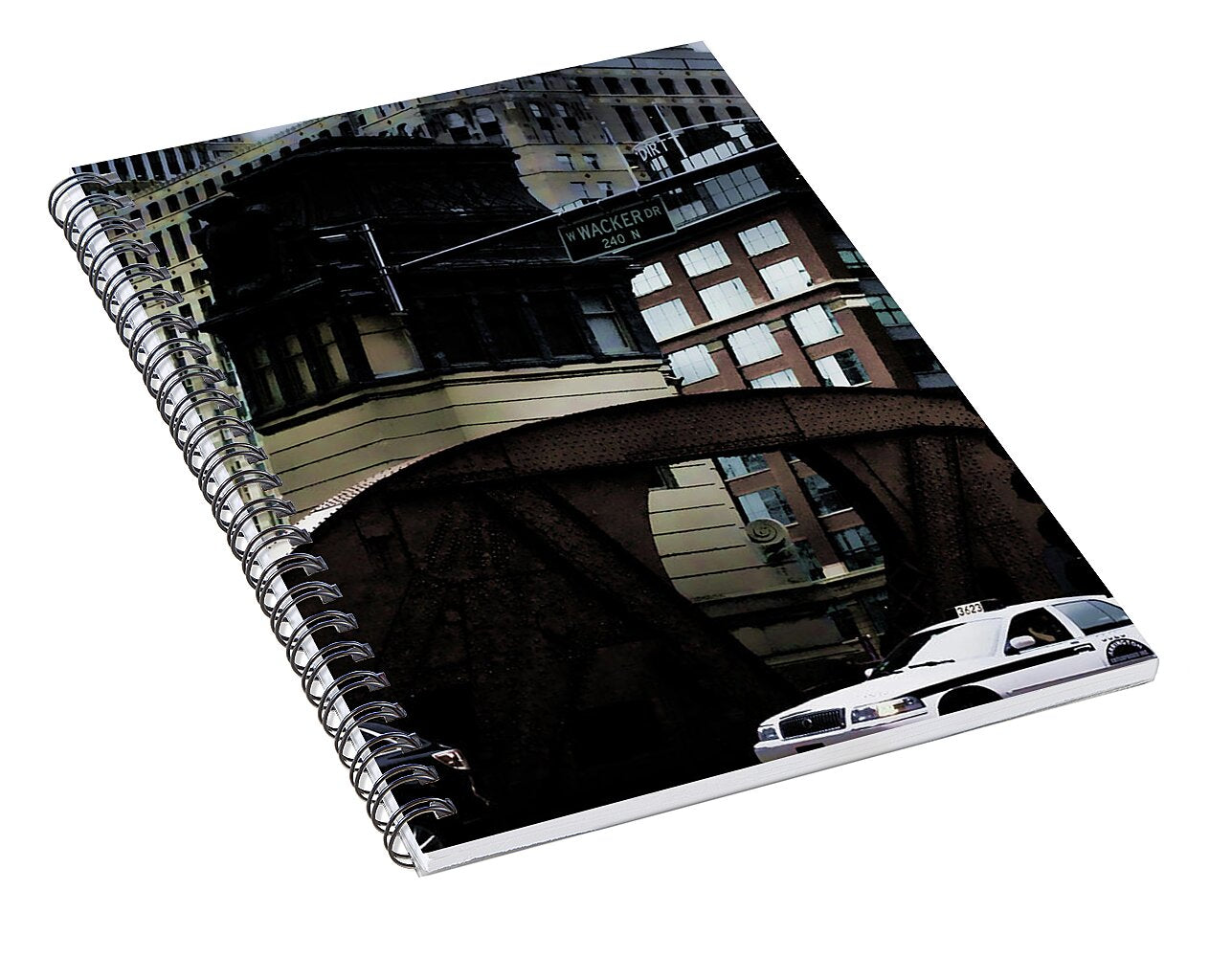 Wacker Drive Chicago - Spiral Notebook