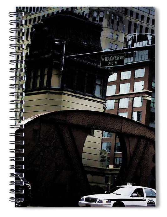 Wacker Drive Chicago - Spiral Notebook