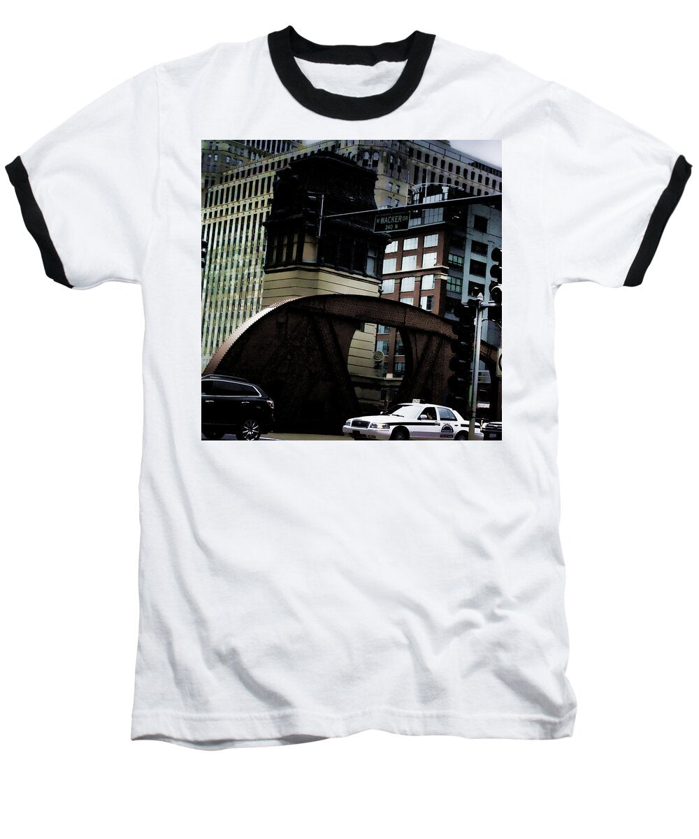 Wacker Drive Chicago - Baseball T-Shirt